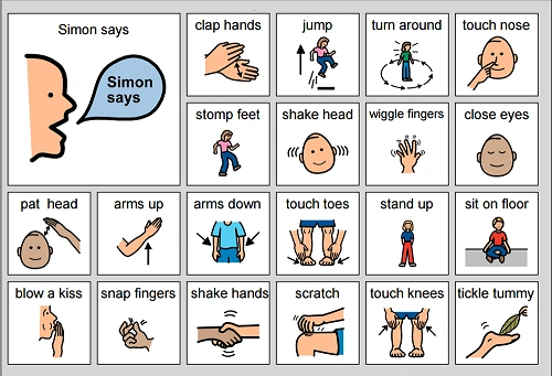 Ilustrasi permainan simon says