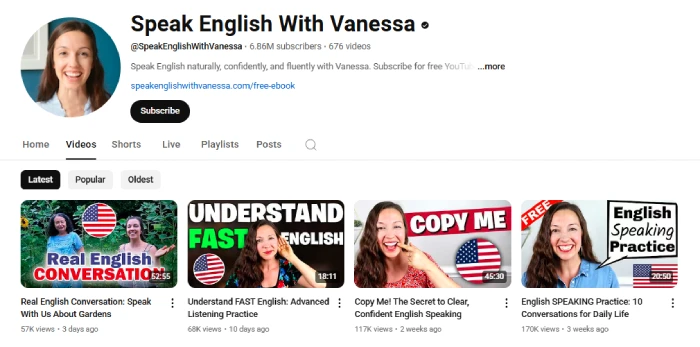 speak english with vanessa