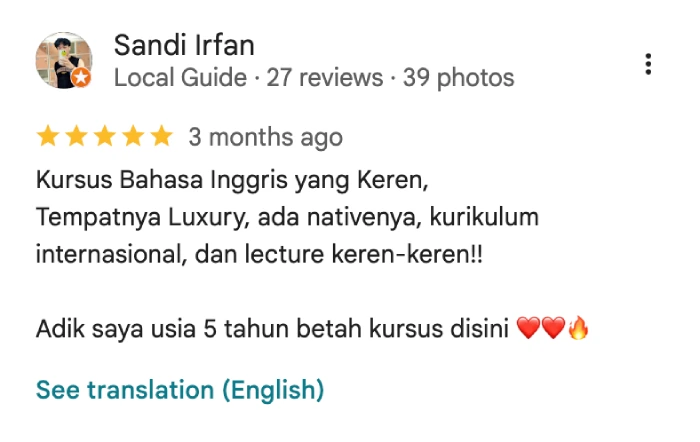 review sparks english