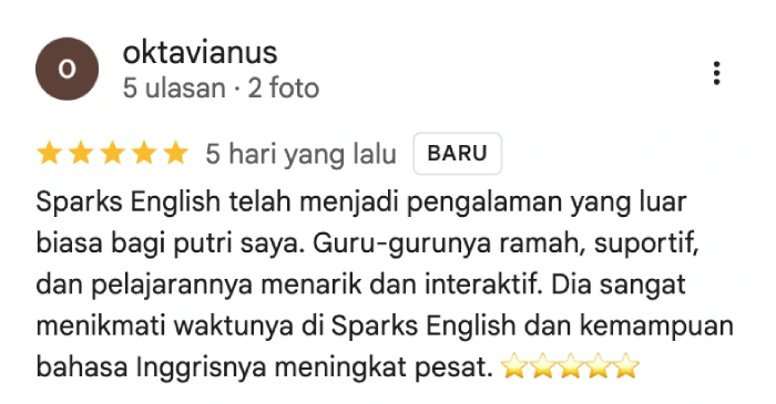 review sparks english