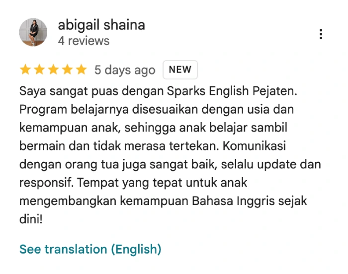 review sparks english