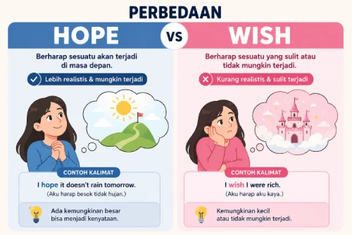 perbedaan hope dan wish