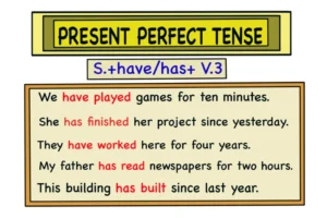 present perfect tense