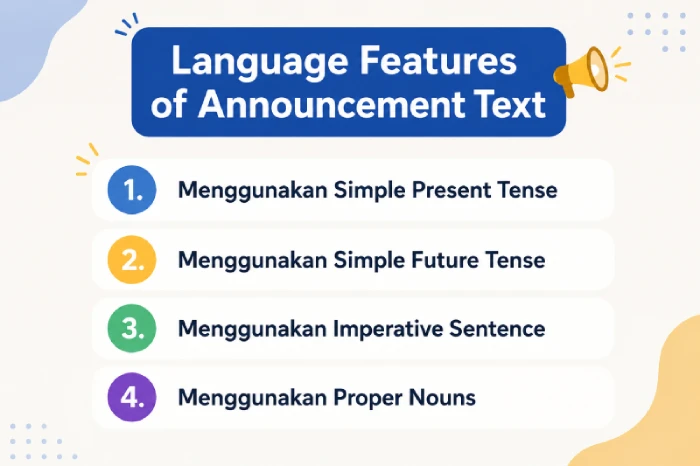 announcement text
