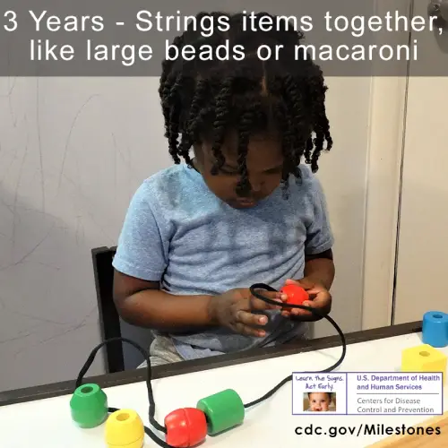 3 years old milestone