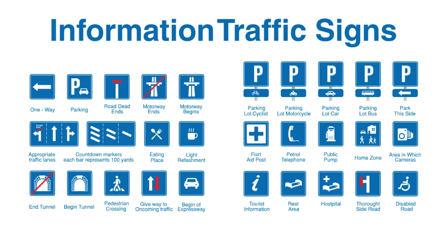 information traffic sign