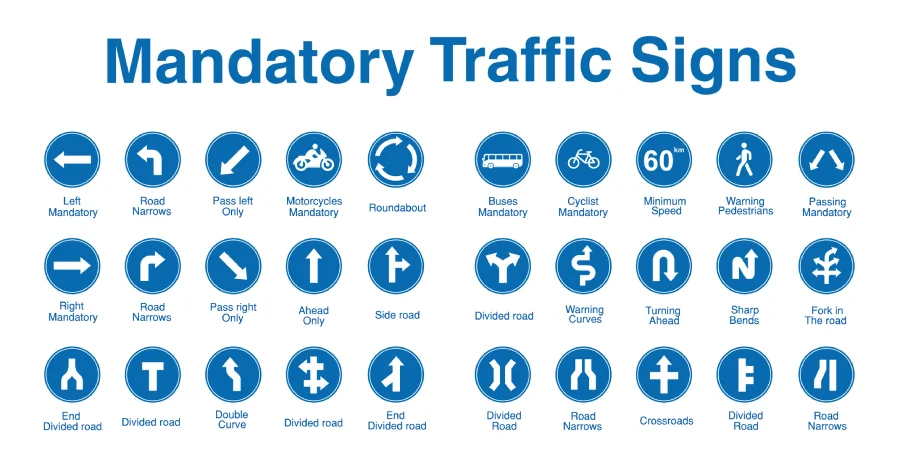 mandatory traffic sign
