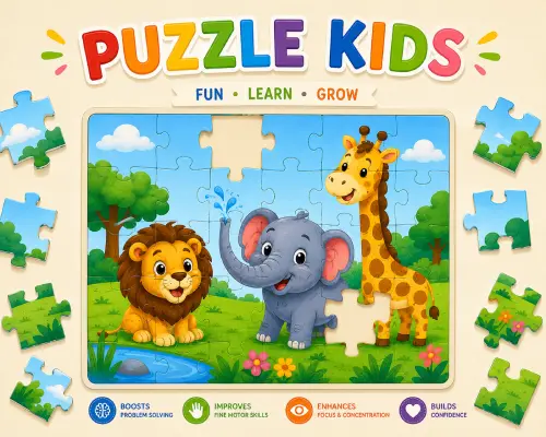 permainan kognitif anak puzzle