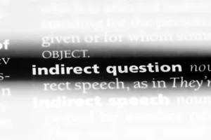 indirect question