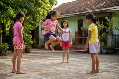 permainan tradisional indonesia Lompat-Tali