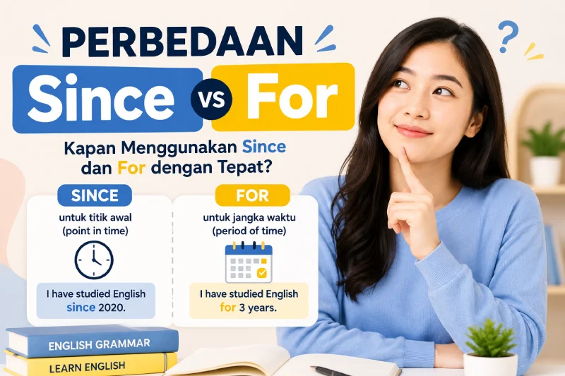 perbedaan since dan for