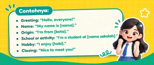 contoh perkenalan diri dalam bahasa inggris