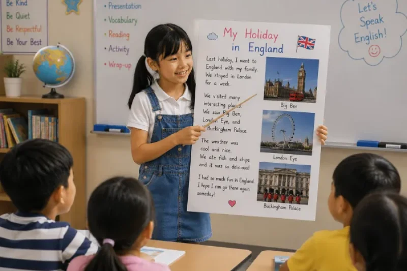 cerita liburan bahasa inggris