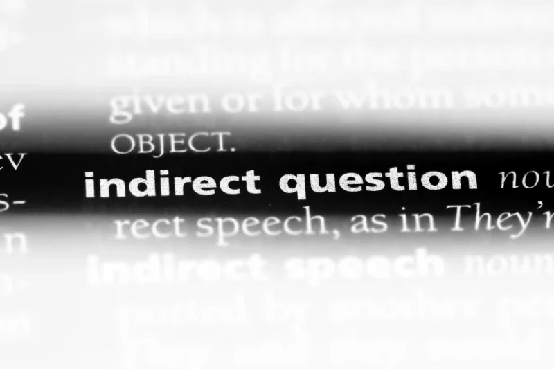 indirect question